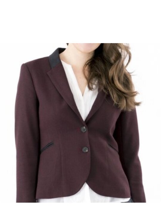 H&M Jackets & Blazers - H&M Burgundy Blazer Women’s Size 4